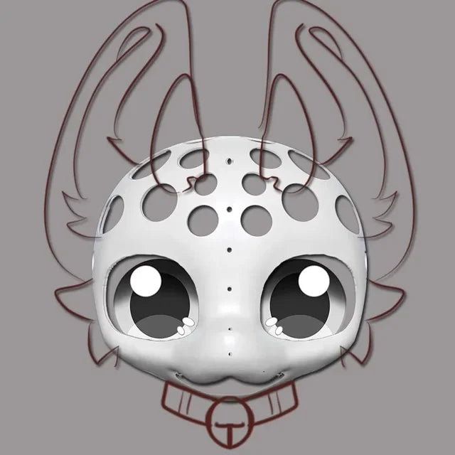 Premium 3D Skull for Feline/Canine Fursuit Heads RoboRender