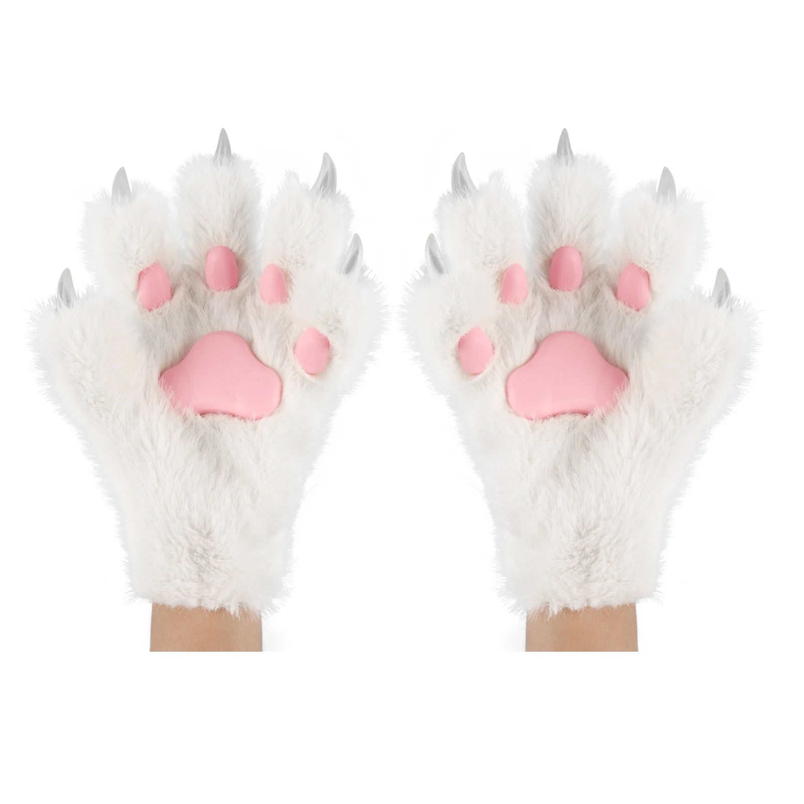 Furry Ears Gloves, Plush Long Tail, and Fluffy Paws Set - Transform into Your Fursona Alter Ego RoboRender