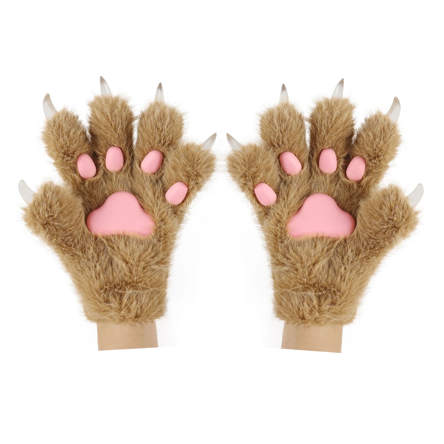 Furry Ears Gloves, Plush Long Tail, and Fluffy Paws Set - Transform into Your Fursona Alter Ego RoboRender
