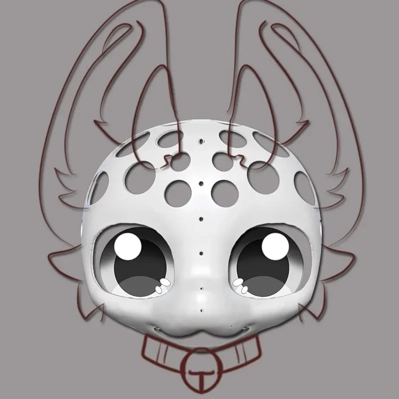 Premium 3D Skull for Feline/Canine Fursuit Heads RoboRender