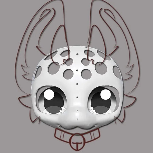 Premium 3D Skull for Feline/Canine Fursuit Heads RoboRender