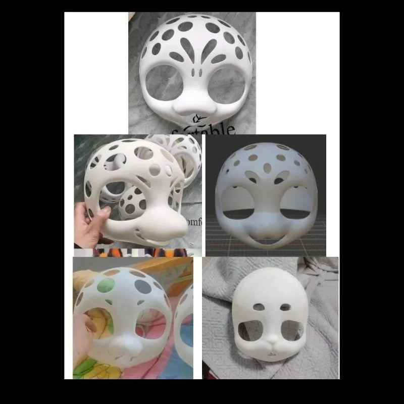 Premium 3D Skull for Feline/Canine Fursuit Heads with Short Snout RoboRender