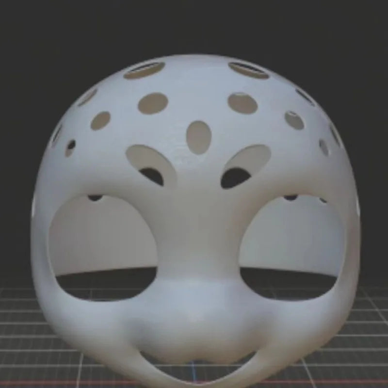 Premium 3D Skull for Feline/Canine Fursuit Heads with Short Snout RoboRender