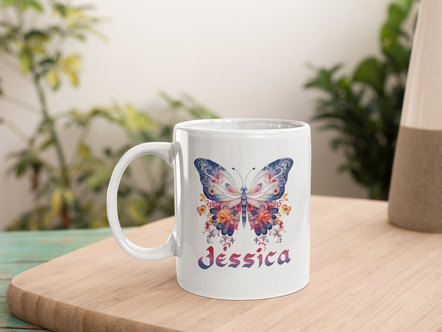 Personalized Name Butterfly Stickers: Custom Name Stickers Personalized Name Stickers Floral Butterfly Stickers Gifts for Daughter Mom Gifts My Store