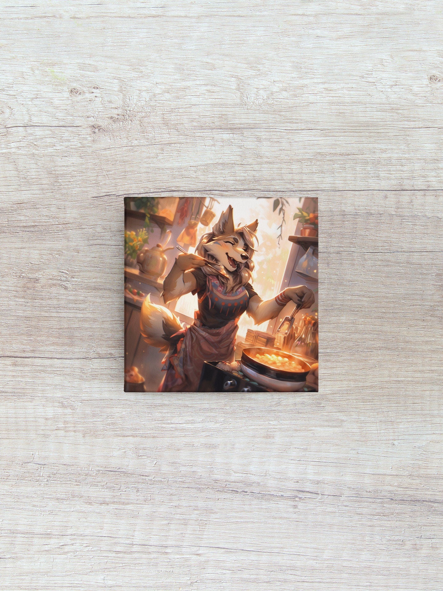 Furry Art Print: Fursona Kitchen Digital Print Furry Art Piece Anthro Home Decor Furry Wall Art Decor for Kitchen Cooks Homewarming Gift My Store