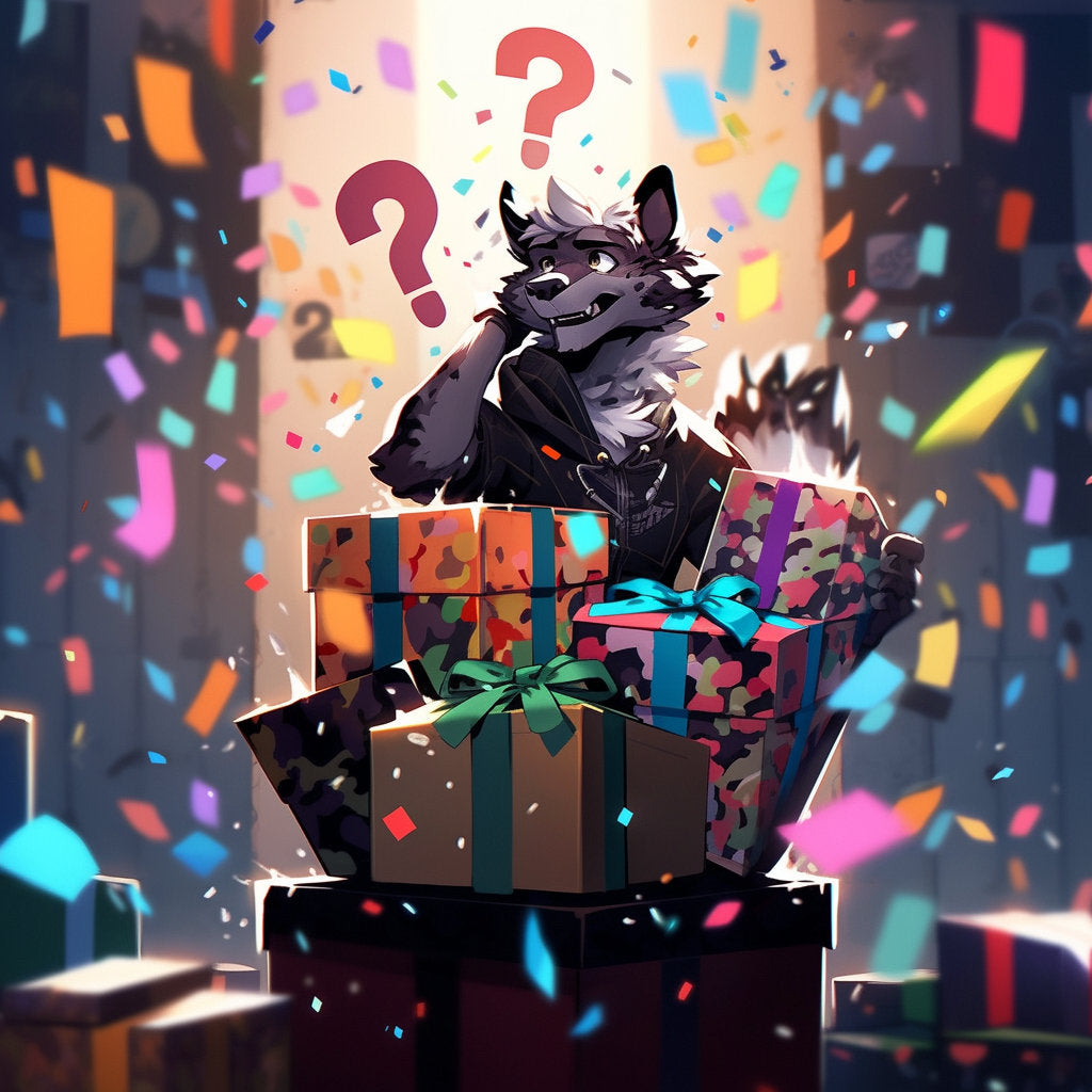 Mystery GIFT PACK Furry/Fursona Adoptable Box: The Perfect Random Gift Surprise Fursona Machine Mystery Box Adoptable Design Surprise My Store