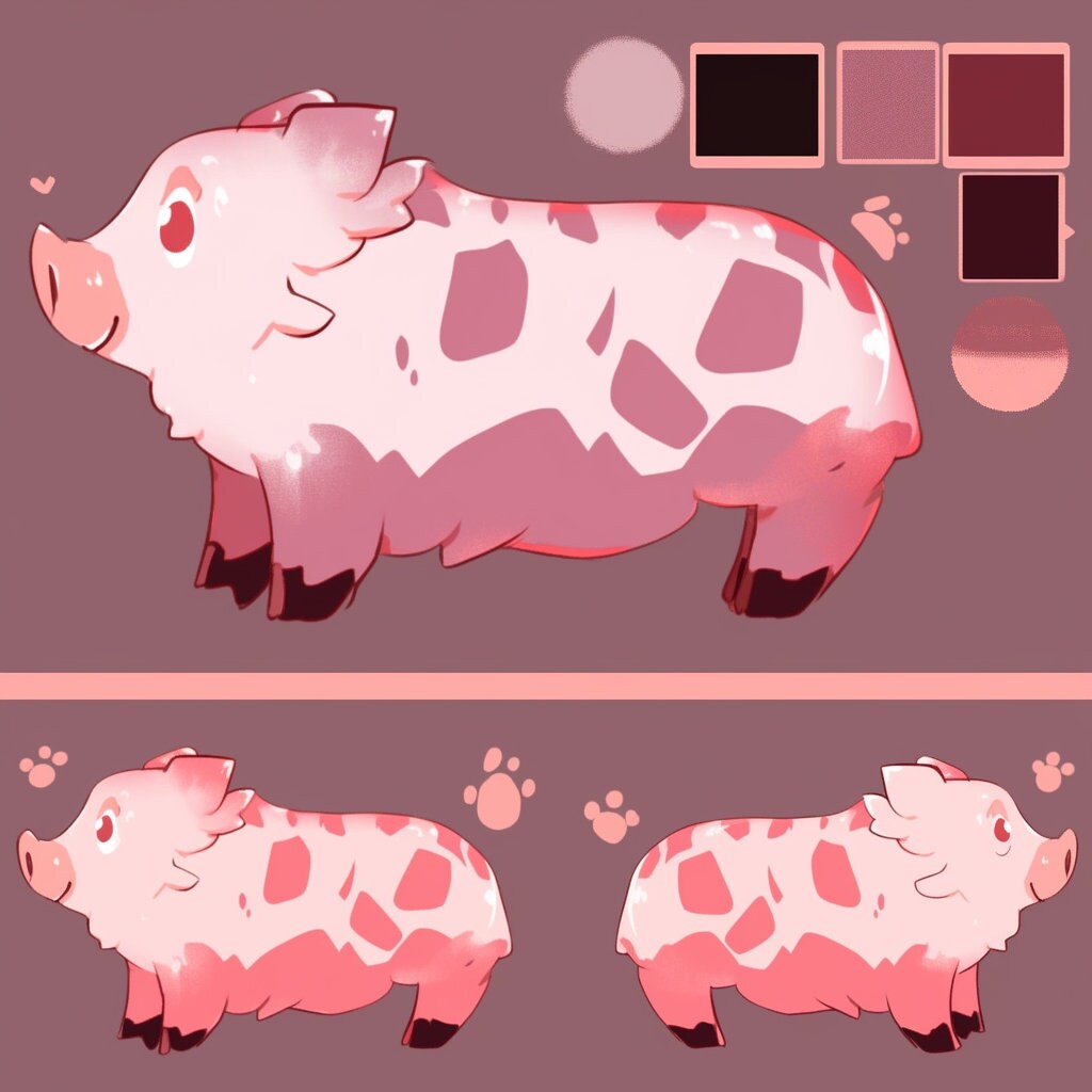 Custom Original Character Design Furry Feral Adopt Feral Commission Character Reference Sheet Feral Ref Sheet Commissions Open All Species My Store