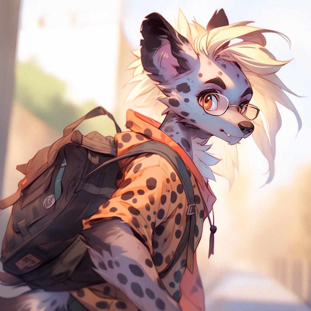 Back to School Commissions: Custom Fursona Original Character, Custom Furry Art, Furry Art Commission, Fursona Commission Feral Anthro HD My Store
