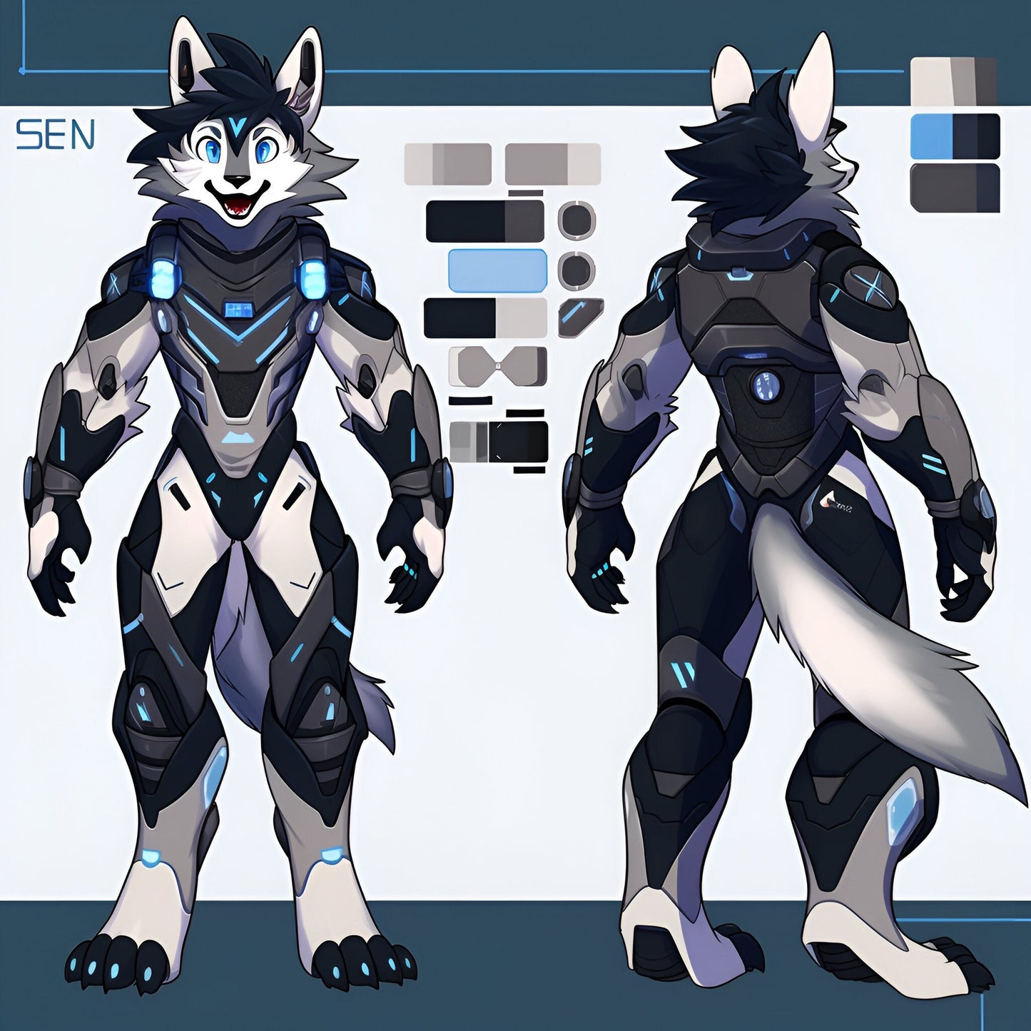 EXCLUSIVE Protogen Adopt: Daily UNIQUE Adoptable Fursona - 11th Sep - Protogen Sen Only 1 will EVER be sold 100% Original Single Adopt My Store