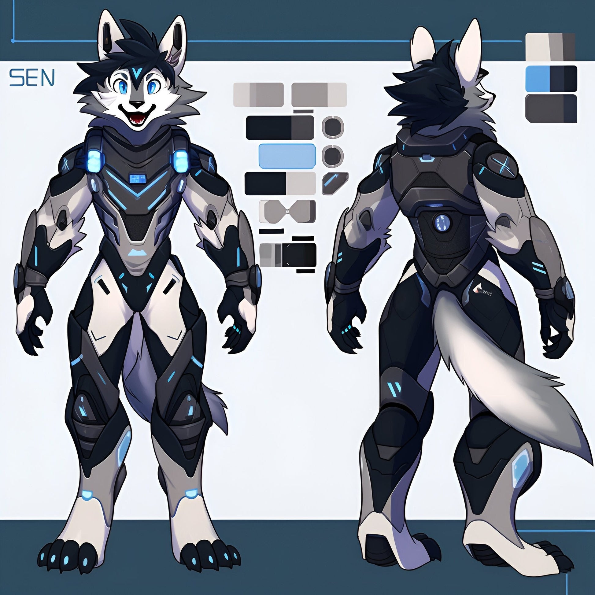 EXCLUSIVE Protogen Adopt: Daily UNIQUE Adoptable Fursona - 11th Sep - Protogen Sen Only 1 will EVER be sold 100% Original Single Adopt My Store