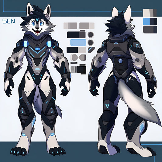 EXCLUSIVE Protogen Adopt: Daily UNIQUE Adoptable Fursona - 11th Sep - Protogen Sen Only 1 will EVER be sold 100% Original Single Adopt My Store