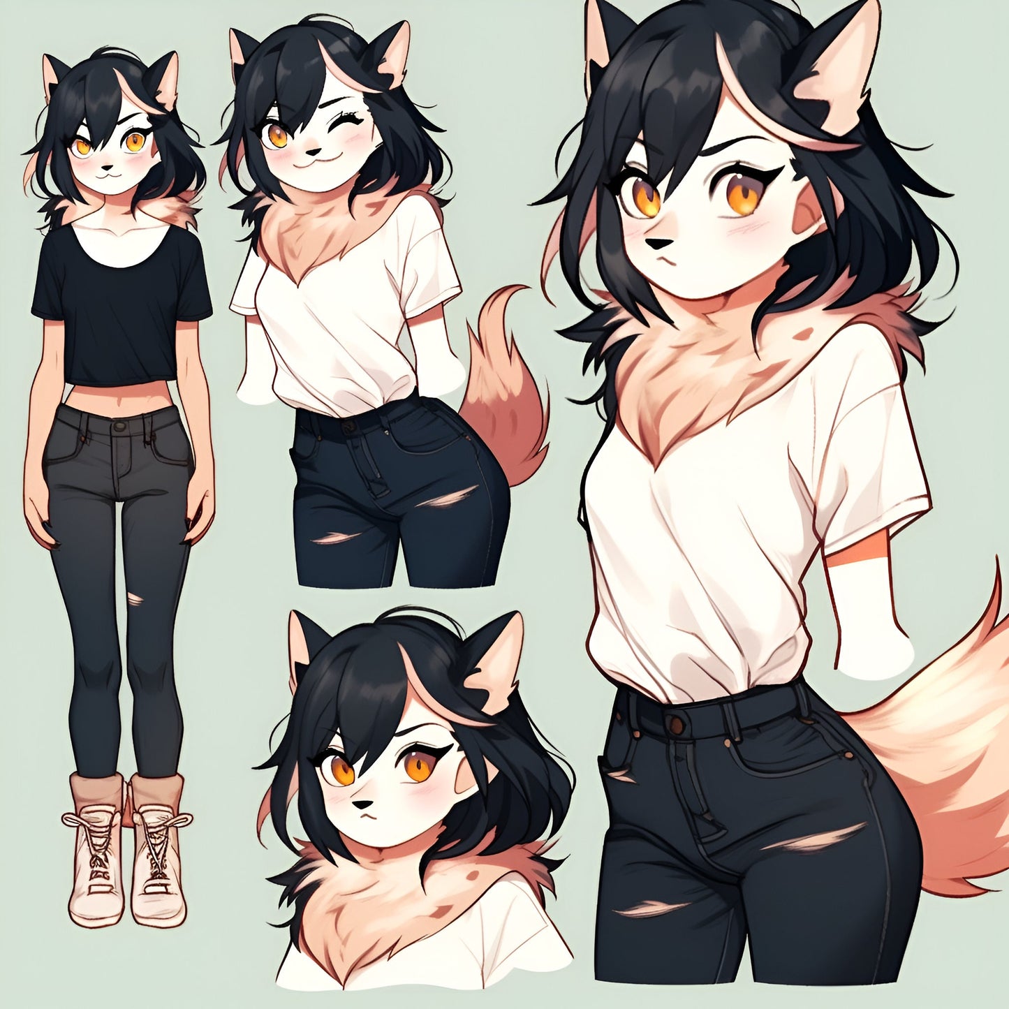 UNIQUE Furry Adopt BUNDLE: Tilly, Unique Adoptable Fursona with 5 x Character Reference Sheets | Only 1 will EVER be sold. 100% Single Adopt My Store