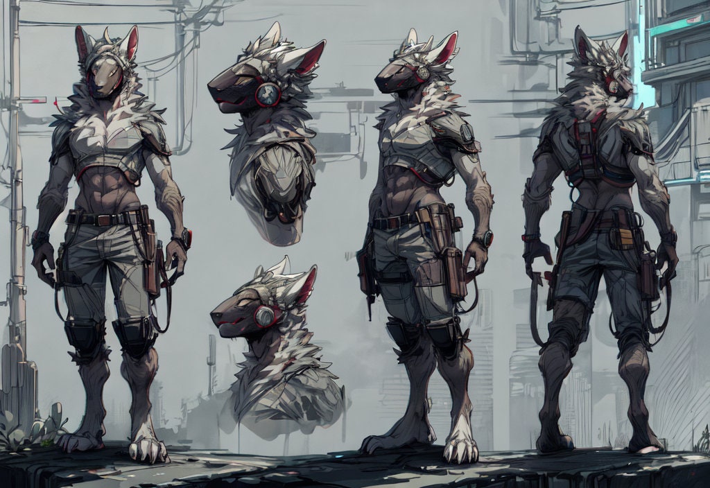 EXCLUSIVE Protogen Adopt: Daily UNIQUE Adoptable Fursona - 4th December Protogen Kenshi Only 1 will EVER be sold. 100% Original Single Adopt My Store