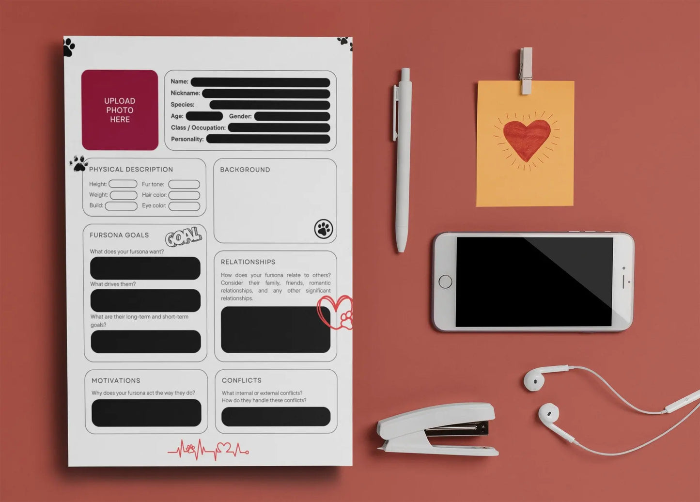 Furry Character Sheet | ULTIMATE Furry Character Cheat Sheet | Create High Quality Fursona | Fursona Character Template | Fursona Blueprint My Store