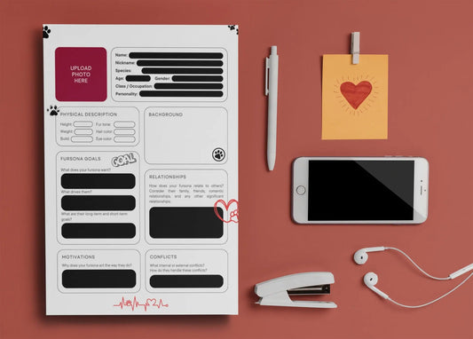 Furry Character Sheet | ULTIMATE Furry Character Cheat Sheet | Create High Quality Fursona | Fursona Character Template | Fursona Blueprint My Store