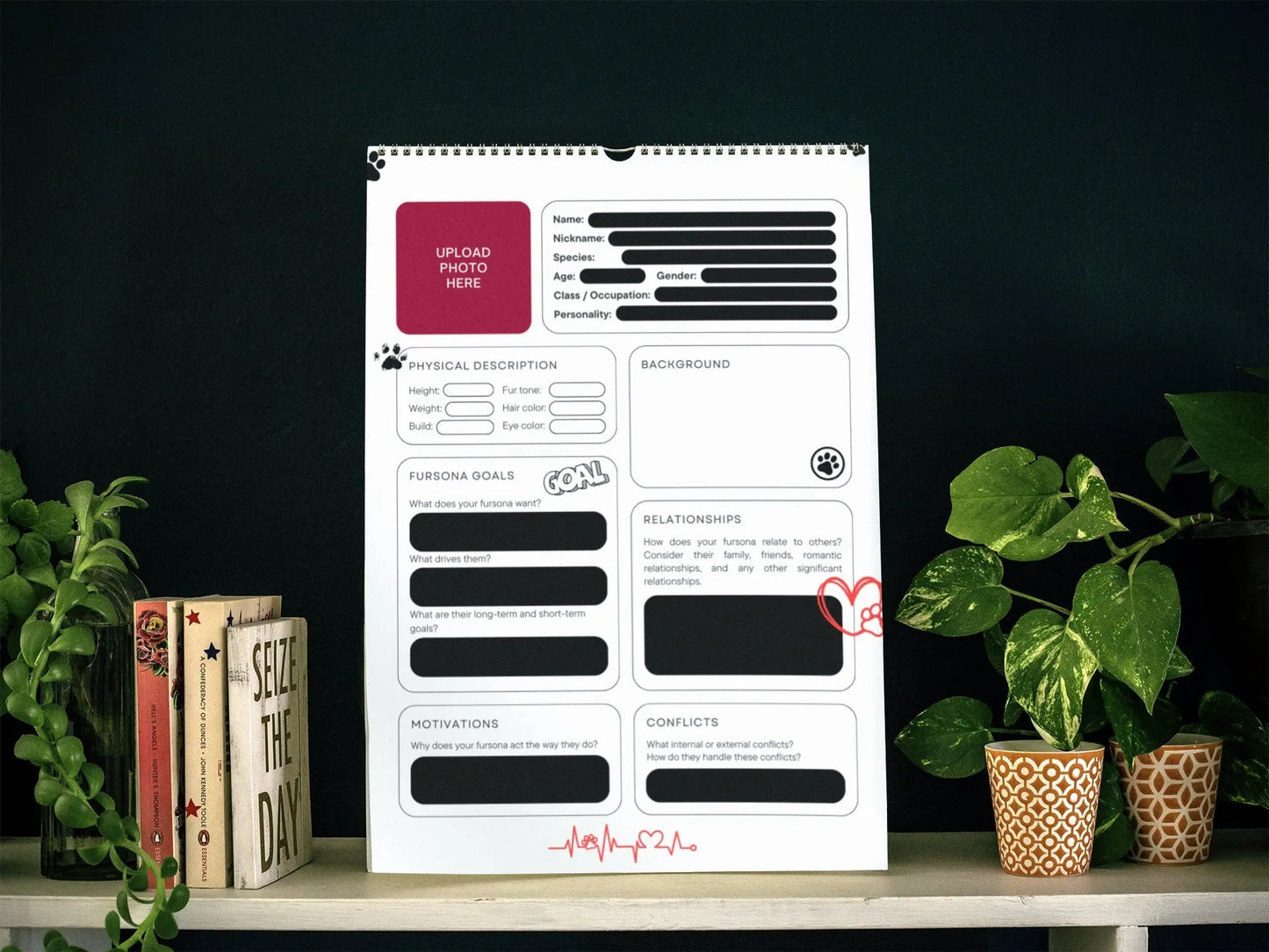 Furry Character Sheet | ULTIMATE Furry Character Cheat Sheet | Create High Quality Fursona | Fursona Character Template | Fursona Blueprint My Store