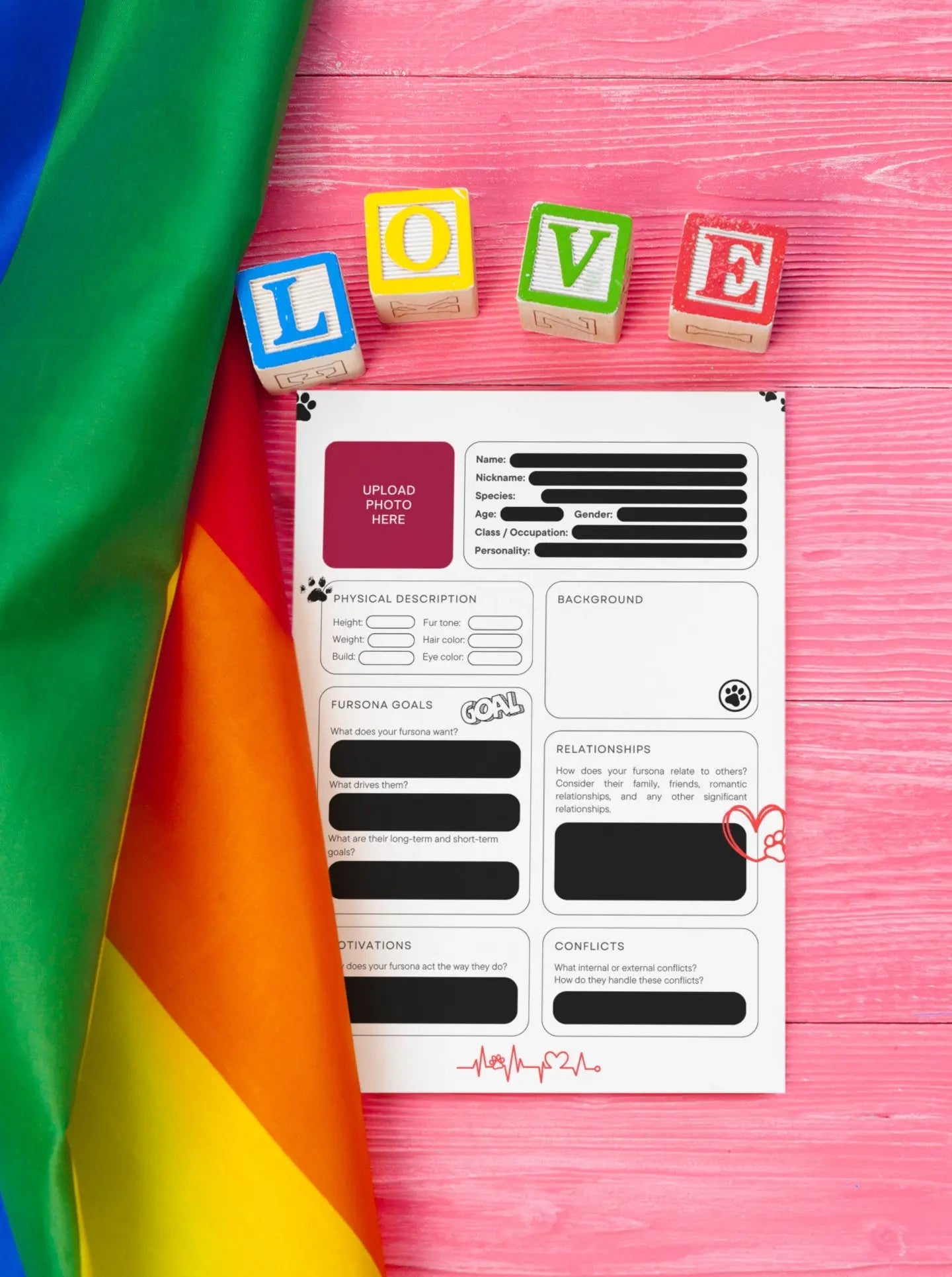 Furry Character Sheet | ULTIMATE Furry Character Cheat Sheet | Create High Quality Fursona | Fursona Character Template | Fursona Blueprint My Store