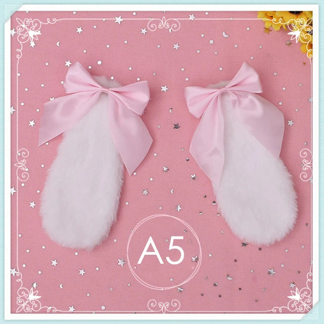 Cute Fluffy Firspma Bunny / Lamb Ears Hair Clip RoboRender