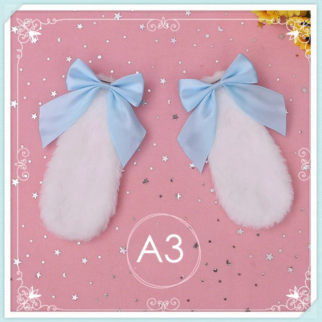 Cute Fluffy Firspma Bunny / Lamb Ears Hair Clip RoboRender