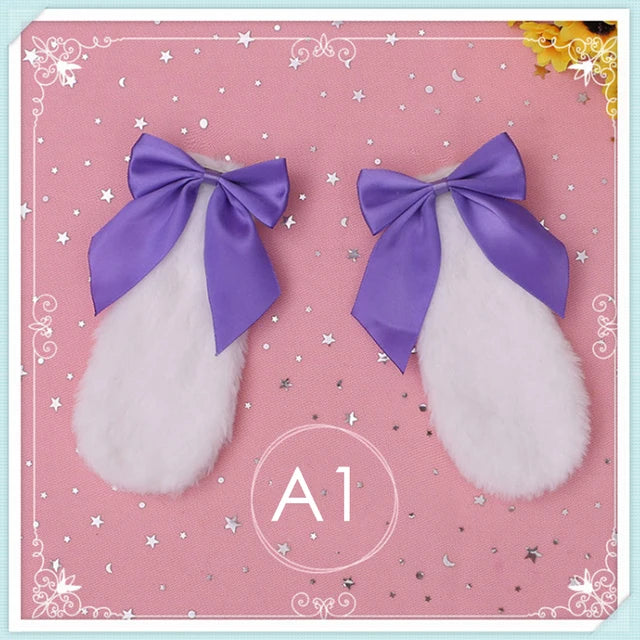 Cute Fluffy Firspma Bunny / Lamb Ears Hair Clip RoboRender