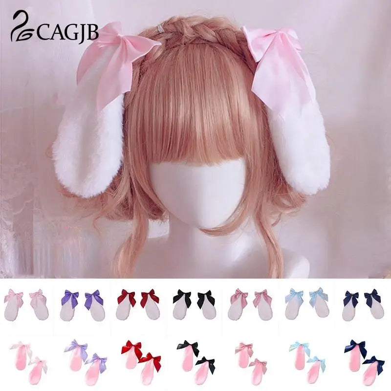 Cute Fluffy Firspma Bunny / Lamb Ears Hair Clip RoboRender