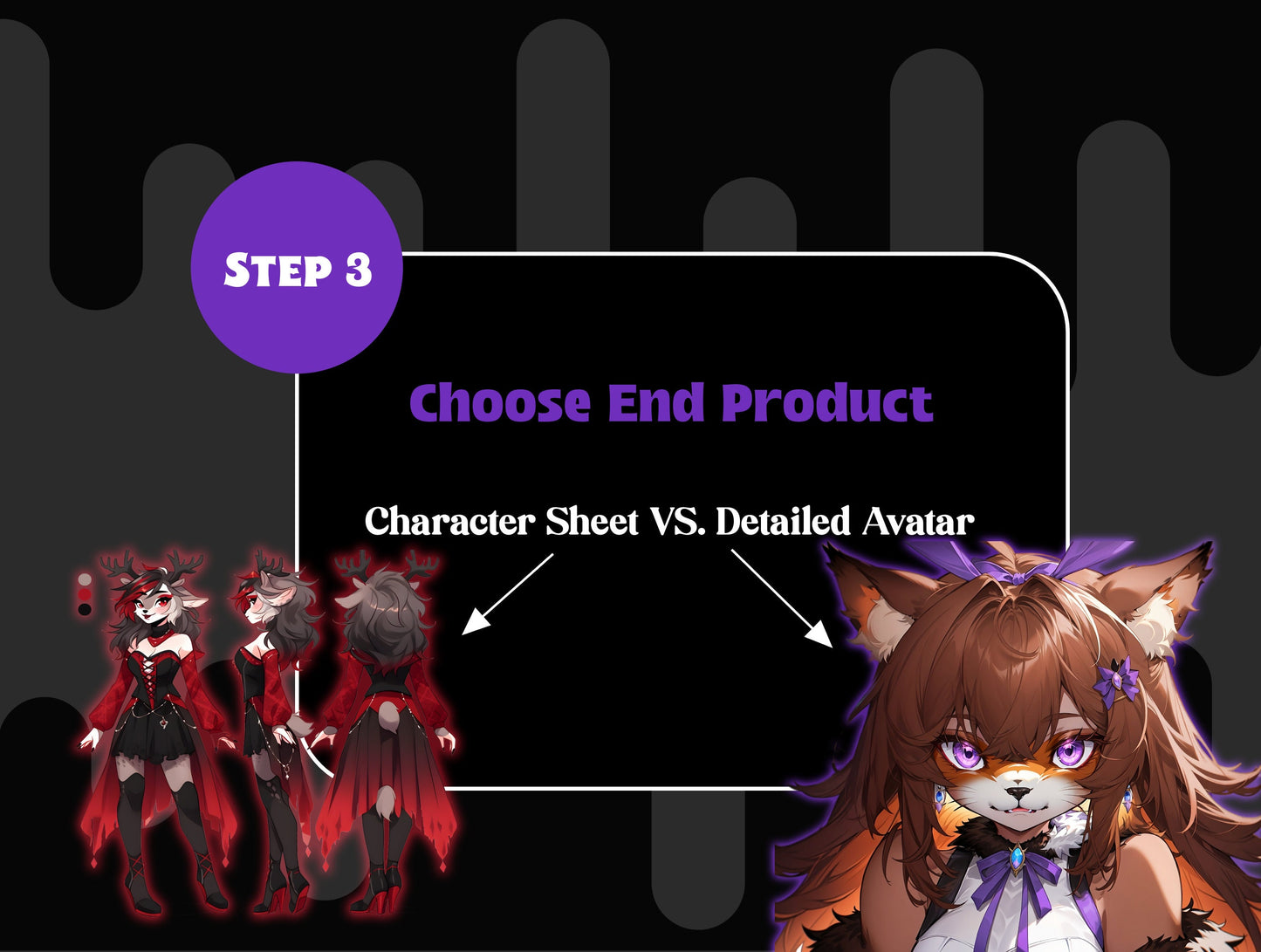 Fursona Adopt Build a Furry: Affordable Character Ref Sheet Commission, Furry Art Detailed Avatar, Customized and Personalized Feral Fursona My Store