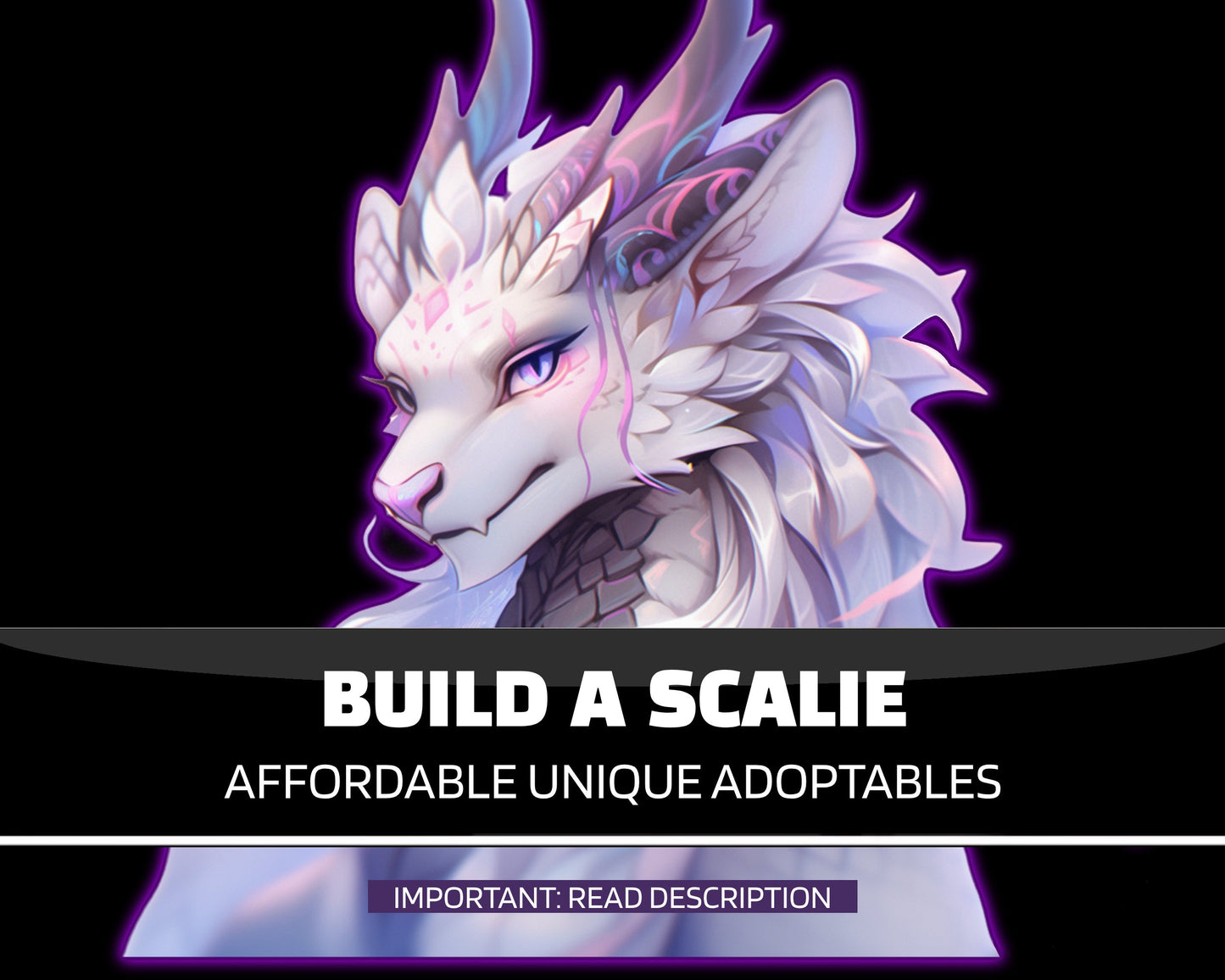 Fursona Adopt Build a Scalie: Dragon Lizard Character Ref Sheet Commission, Scalie Art Detailed Avatar, Customized and Personalized Feral My Store