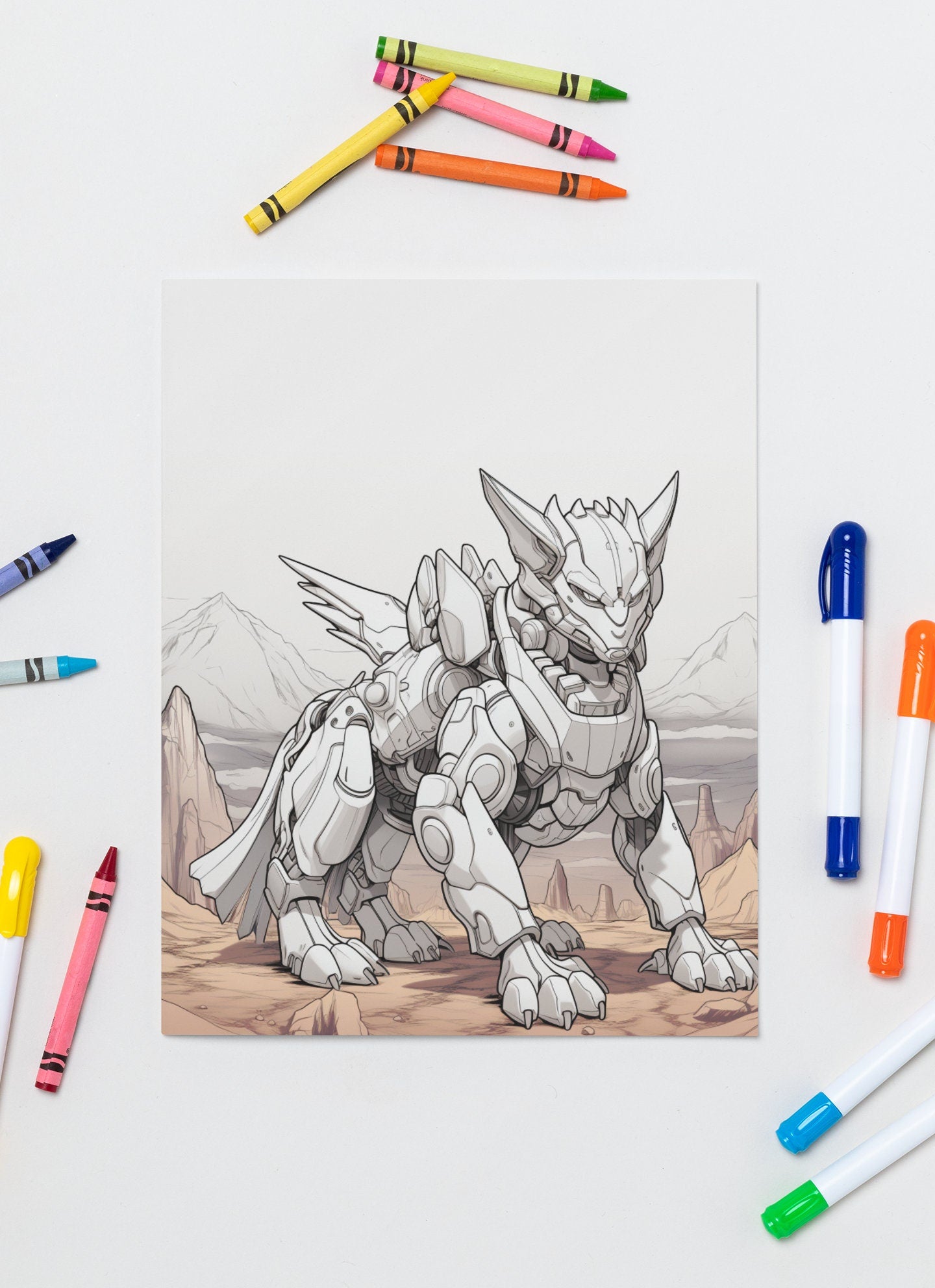 Feral Protogen Base Coloring Page: Protogen Feral Coloring Book Page White Coloring Wall Art DIY Fursona Art Gift for Furry Lovers HD My Store