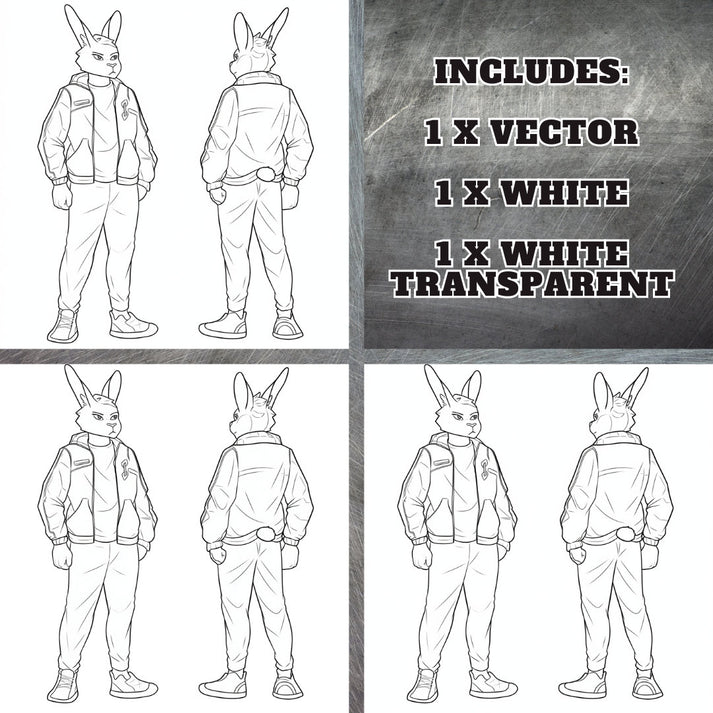 Ref Sheet Base Bunny Base Cute Furry: Petite Rabbit Fursona Furry Base ...