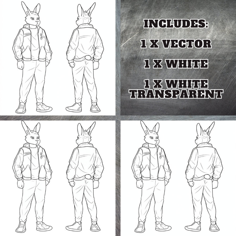 Ref Sheet Base Bunny Base Cute Furry: Petite Rabbit Fursona Furry Base ...