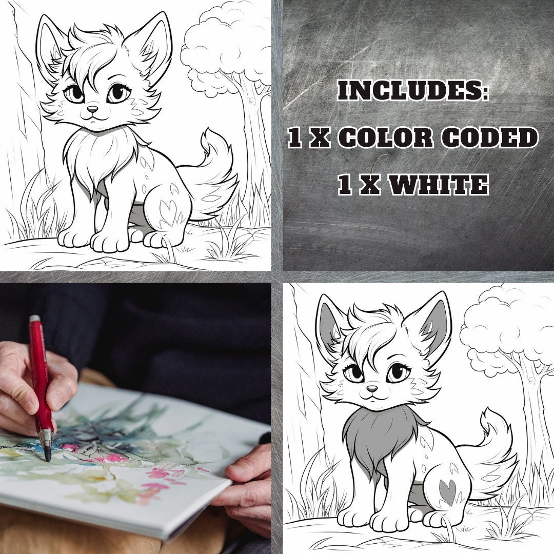 Tiny Feral Base Cute Furry Feline Template: Feline Fursona Furry Base Adopt White Color Coded Transparent PNG Template Coloring Book My Store