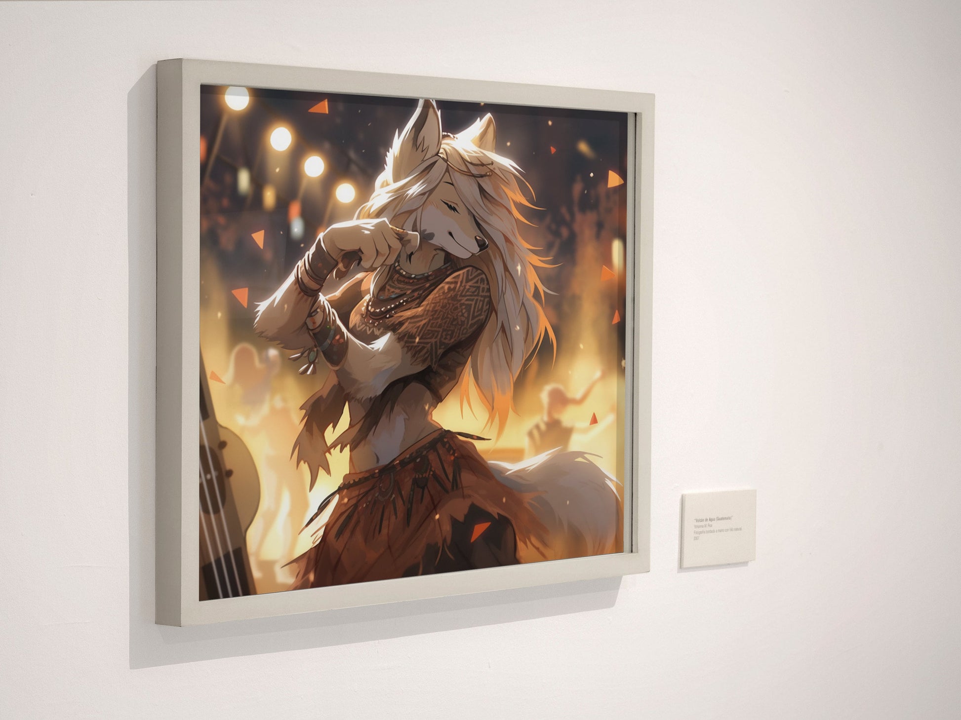 Furry Art Print: Fursona Dancing Print Furry Art Piece Anthro Home Decor Furry Wall Art Decor Colorful Fursona Dance Music Homewarming Gift My Store