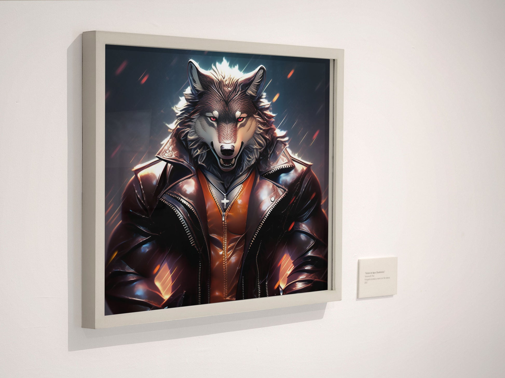 Furry Art Print: Fursona Biker Wolf Print Furry Art Piece Anthro Home Decor Furry Wall Art Decor Wolf Fursona Mancave Homewarming Gift My Store