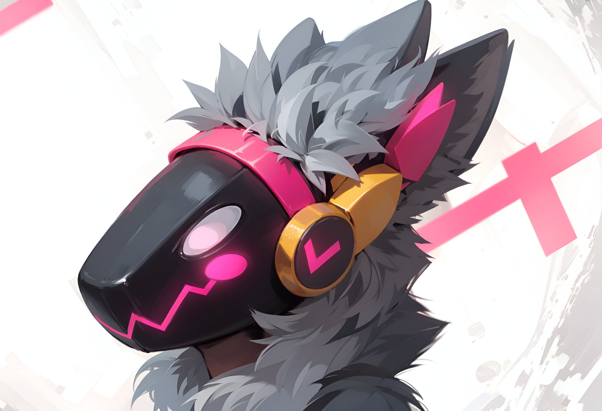 EXCLUSIVE Protogen Adopt: Daily UNIQUE Adoptable Fursona - 25th, August - Protogen Rose Only 1 will EVER be sold. 100% Original Single Adopt My Store