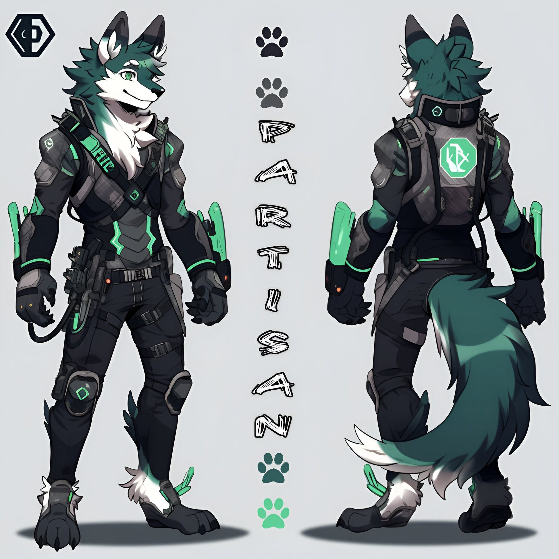 EXCLUSIVE Protogen Adopt: Daily UNIQUE Adoptable Fursona | 13th Sep | Protogen Partisan Only 1 will EVER be sold 100% Original Single Adopt My Store