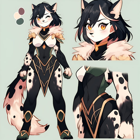 UNIQUE Furry Adopt BUNDLE: Tilly, Unique Adoptable Fursona with 5 x Character Reference Sheets | Only 1 will EVER be sold. 100% Single Adopt My Store